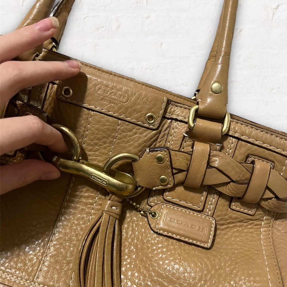 Coach Hampton Pebble Leather Purse - Picture 3 of 7